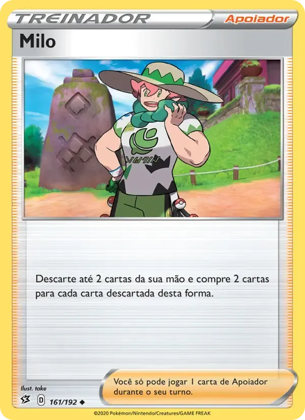 Milo — Rixa Rebelde 161 Portuguese Pokémon card
