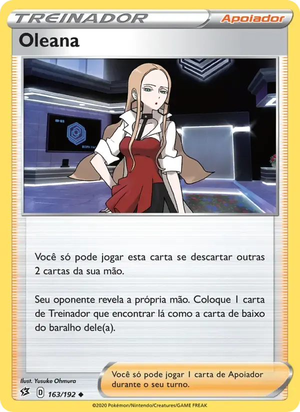 Oleana — Rixa Rebelde 163 Portuguese Pokémon card