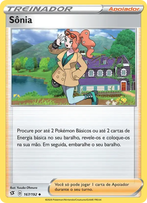 Sônia — Rixa Rebelde 167 Portuguese Pokémon card