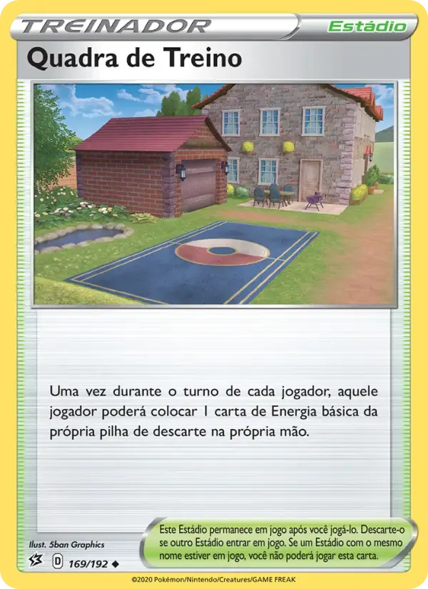 Quadra de Treino — Rixa Rebelde 169 Portuguese Pokémon card