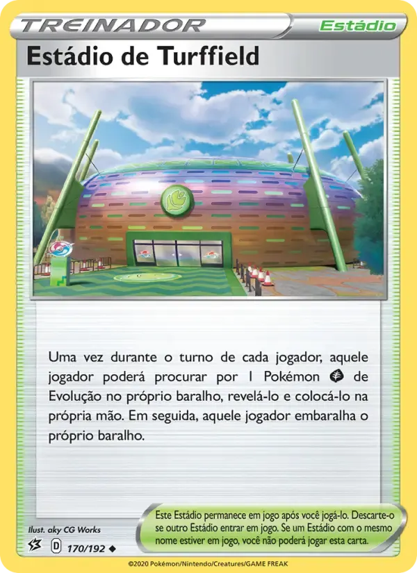 Estádio de Turffield — Rixa Rebelde 170 Portuguese Pokémon card