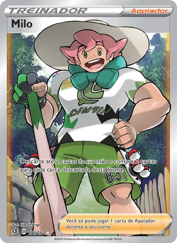 Milo — Rixa Rebelde 190 Portuguese Pokémon card