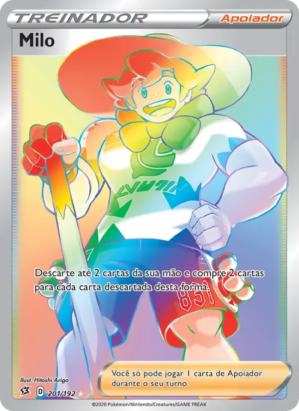 Milo — Rixa Rebelde 201 Portuguese Pokémon card
