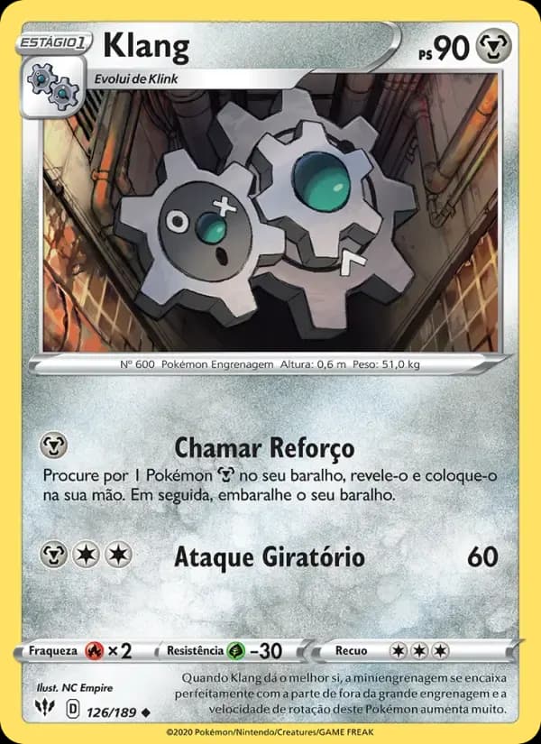 Klang — Escuridão Incandescente 126 Portuguese Pokémon card