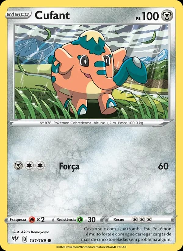 Cufant — Escuridão Incandescente 131 Portuguese Pokémon card