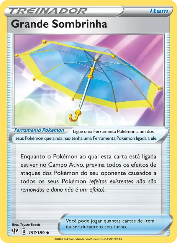 Grande Sombrinha — Escuridão Incandescente 157 Portuguese Pokémon card