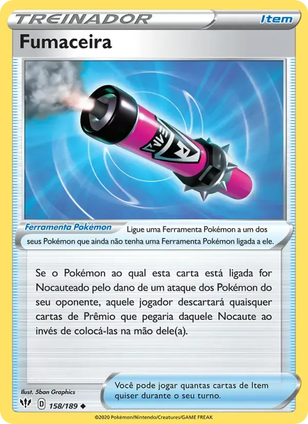 Fumaceira — Escuridão Incandescente 158 Portuguese Pokémon card