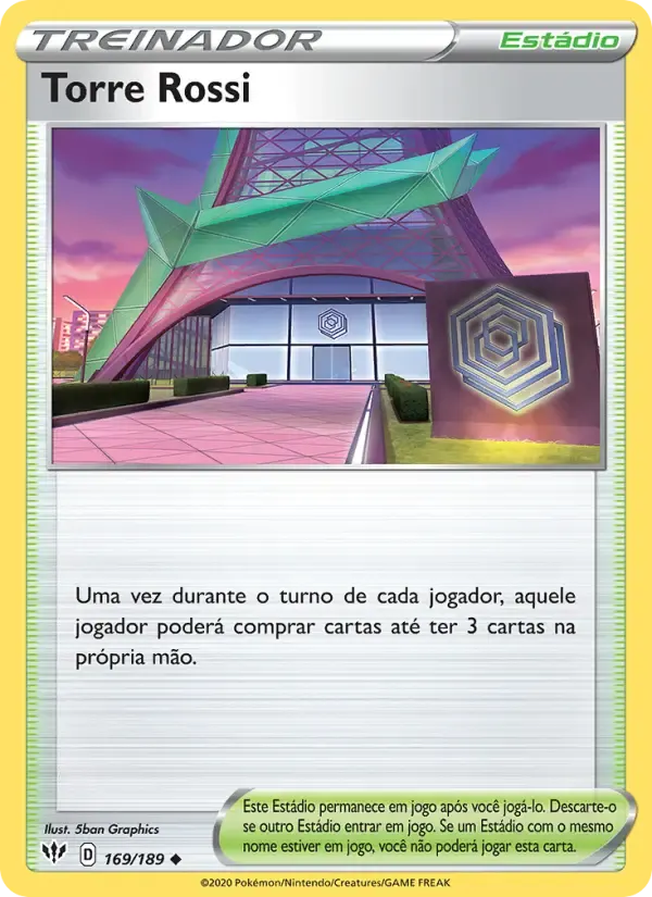 Torre Rossi — Escuridão Incandescente 169 Portuguese Pokémon card