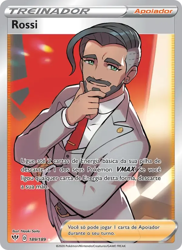 Rossi — Escuridão Incandescente 189 Portuguese Pokémon card