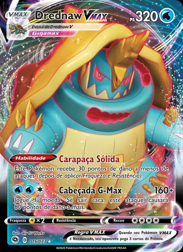 Drednaw VMAX — Caminho do Campeão 15 Portuguese Pokémon card