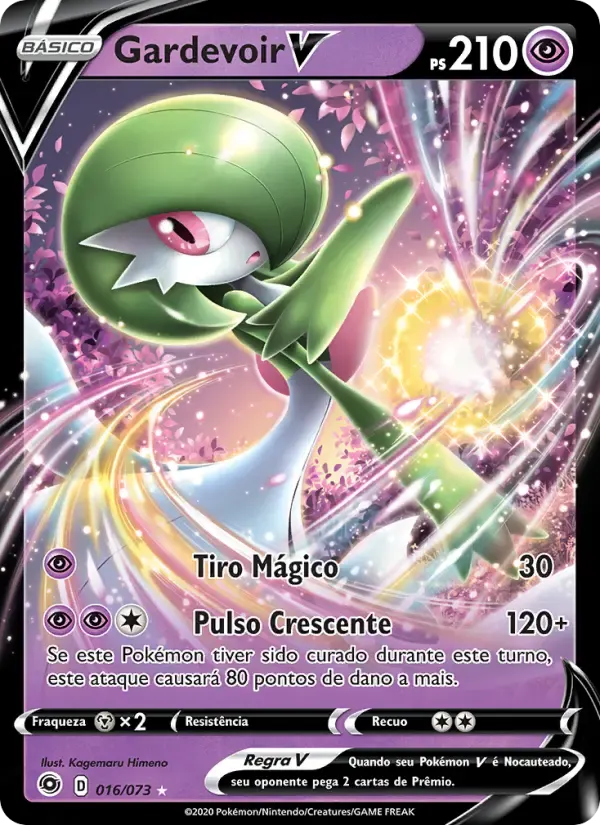 Gardevoir V — Caminho do Campeão 16 Portuguese Pokémon card