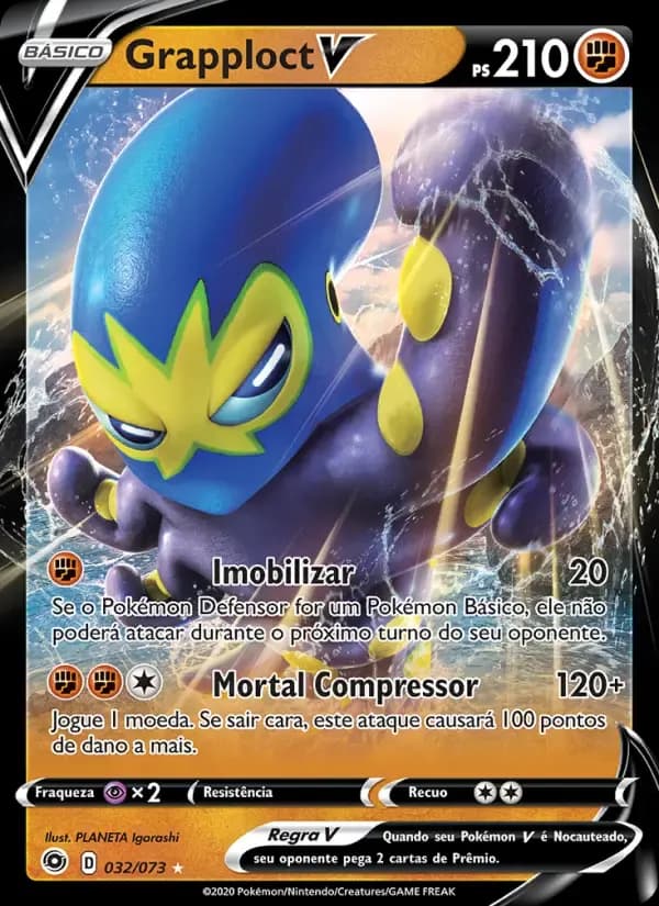 Grapploct V — Caminho do Campeão 32 Portuguese Pokémon card