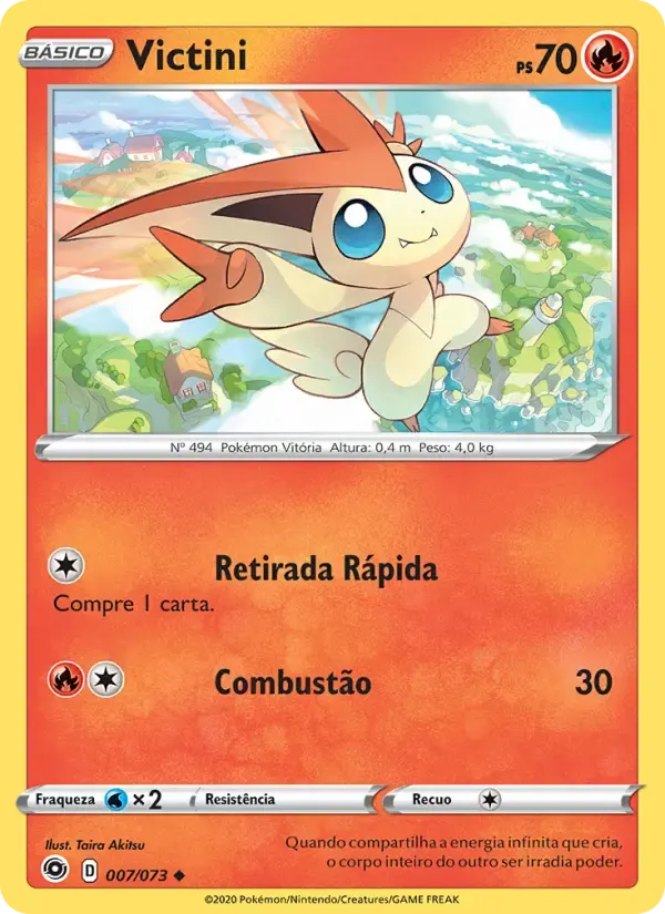 Victini — Caminho do Campeão 7 Portuguese Pokémon card
