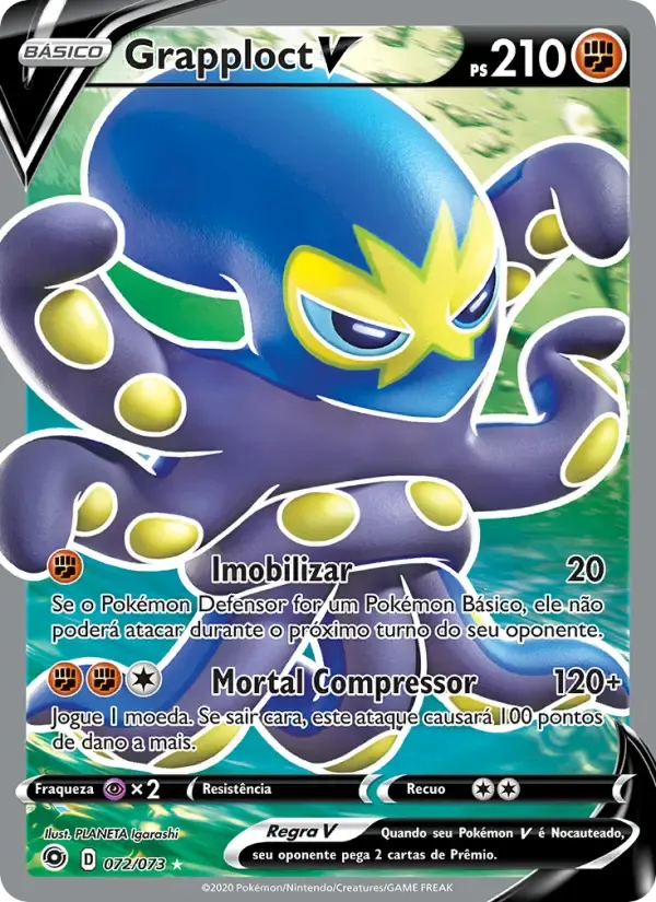 Grapploct V — Caminho do Campeão 72 Portuguese Pokémon card