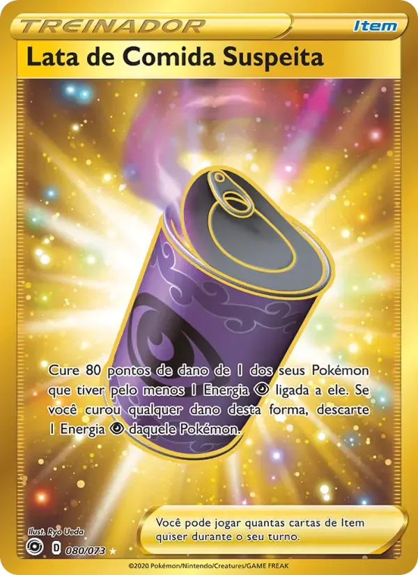 Lata de Comida Suspeita — Caminho do Campeão 80 Portuguese Pokémon card