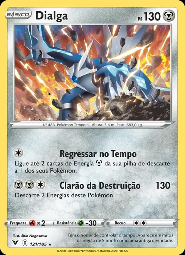 Dialga — Voltagem Vívida 121 Portuguese Pokémon card