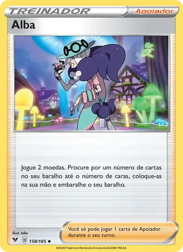 Alba — Voltagem Vívida 158 Portuguese Pokémon card
