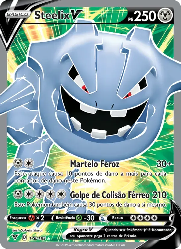 Steelix V — Voltagem Vívida 176 Portuguese Pokémon card