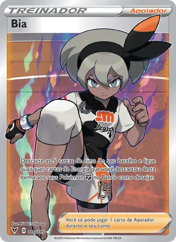 Bia — Voltagem Vívida 180 Portuguese Pokémon card