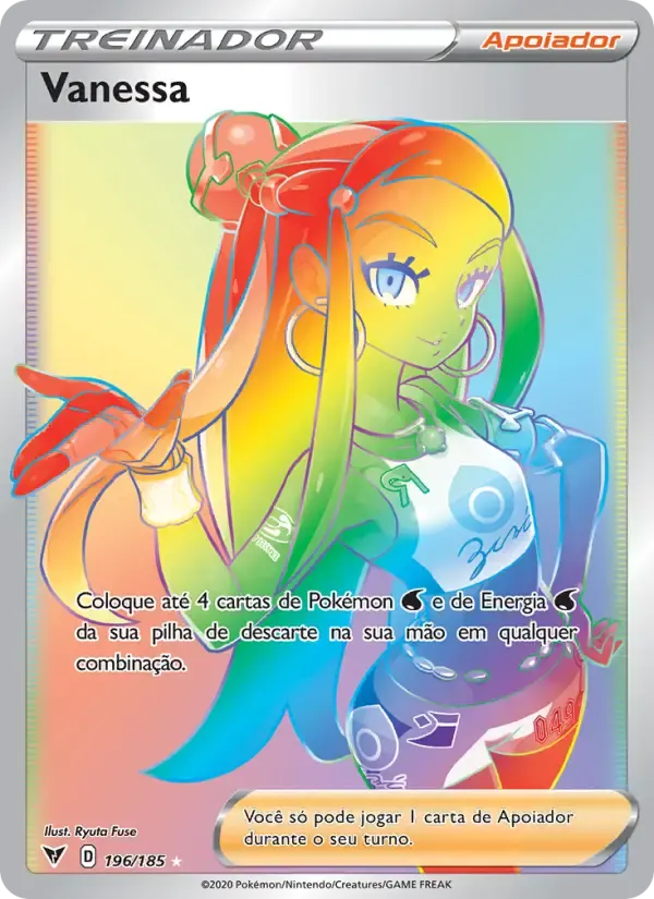 Vanessa — Voltagem Vívida 196 Portuguese Pokémon card