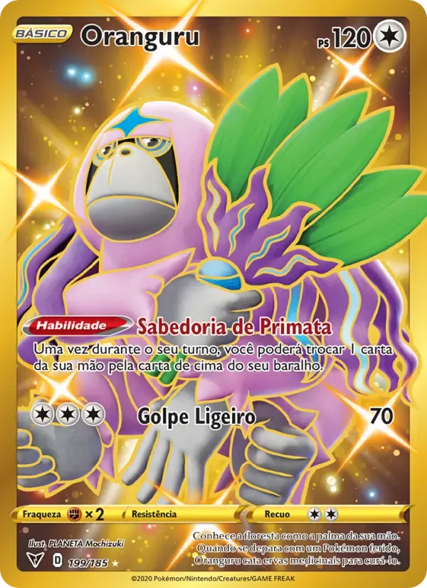 Oranguru — Voltagem Vívida 199 Portuguese Pokémon card