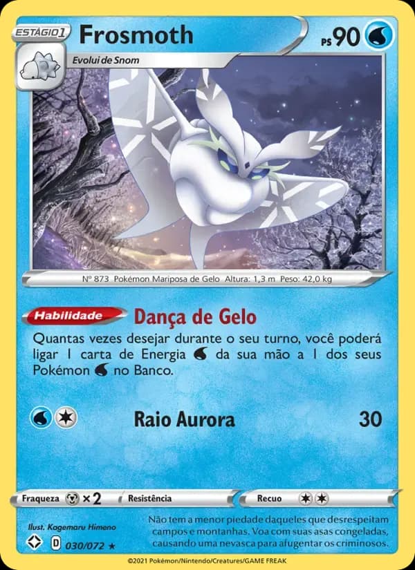 Frosmoth — Destinos Brilhantes 30 Portuguese Pokémon card