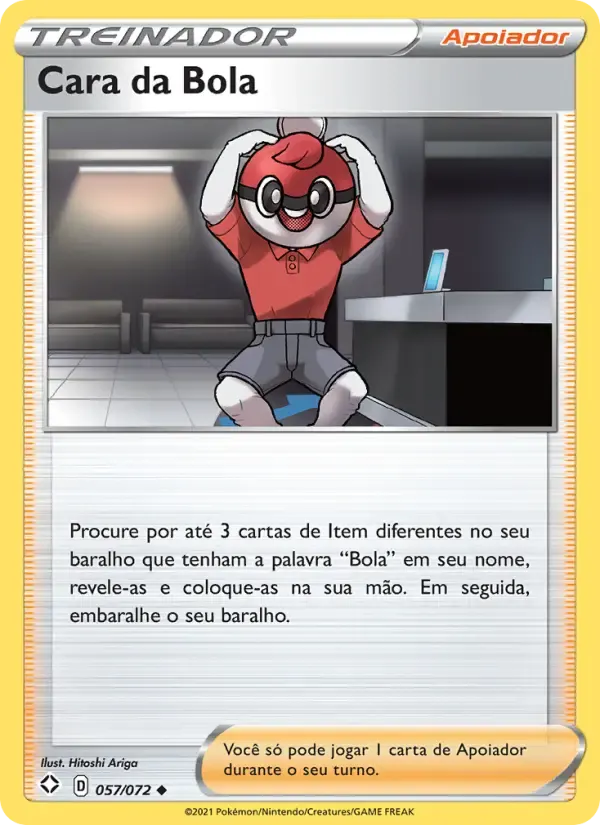 Cara da Bola — Destinos Brilhantes 57 Portuguese Pokémon card