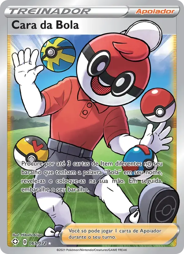 Cara da Bola — Destinos Brilhantes 65 Portuguese Pokémon card