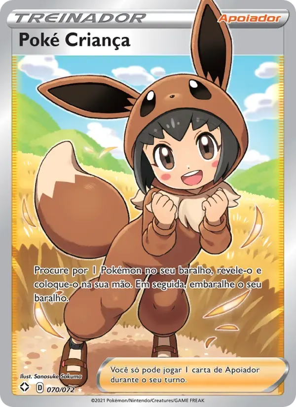 Poké Criança — Destinos Brilhantes 70 Portuguese Pokémon card