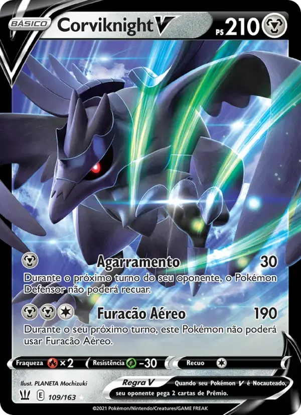 Corviknight V — Estilos de Batalha 109 Portuguese Pokémon card