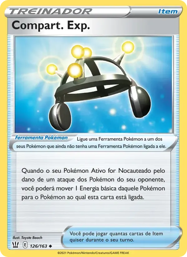 Compart. Exp. — Estilos de Batalha 126 Portuguese Pokémon card