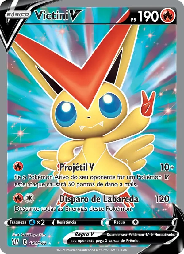 Victini V — Estilos de Batalha 144 Portuguese Pokémon card