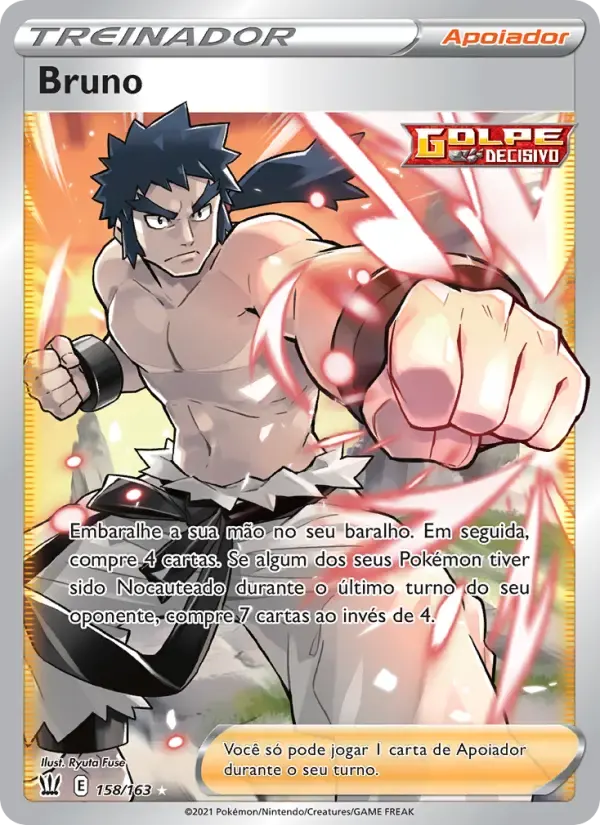 Bruno — Estilos de Batalha 158 Portuguese Pokémon card