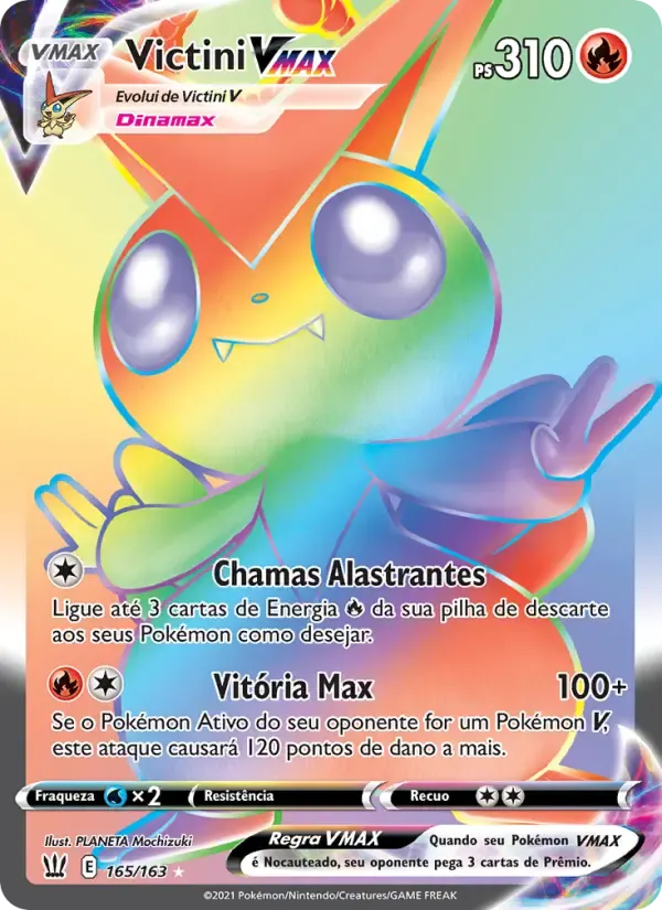 Victini VMAX — Estilos de Batalha 165 Portuguese Pokémon card