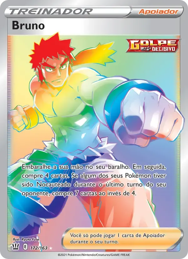 Bruno — Estilos de Batalha 172 Portuguese Pokémon card