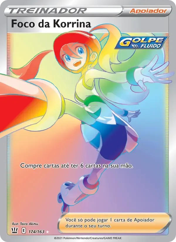 Foco da Korrina — Estilos de Batalha 174 Portuguese Pokémon card