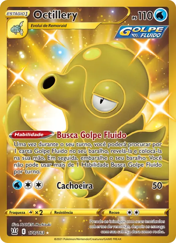 Octillery — Estilos de Batalha 178 Portuguese Pokémon card