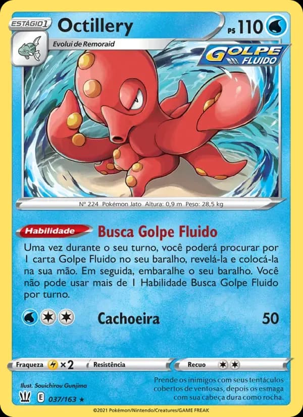 Octillery — Estilos de Batalha 37 Portuguese Pokémon card