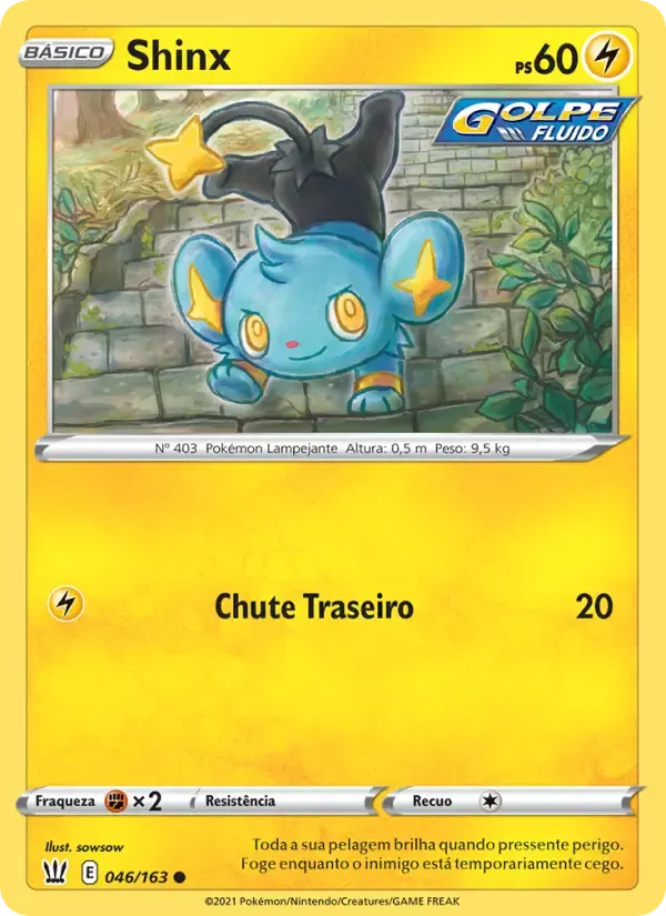 Shinx — Estilos de Batalha 46 Portuguese Pokémon card