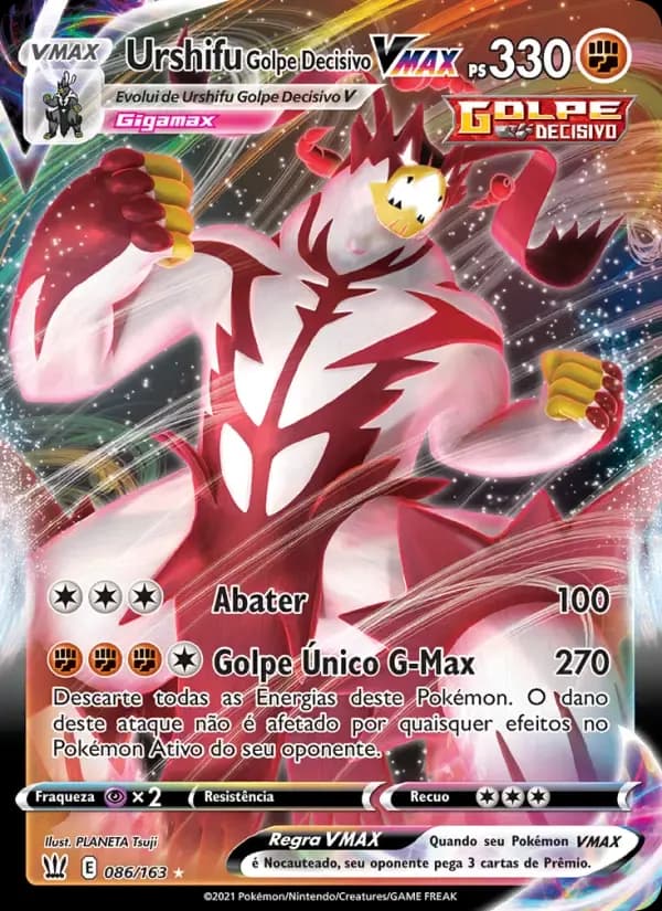 Urshifu Golpe Decisivo VMAX — Estilos de Batalha 86 Portuguese Pokémon card