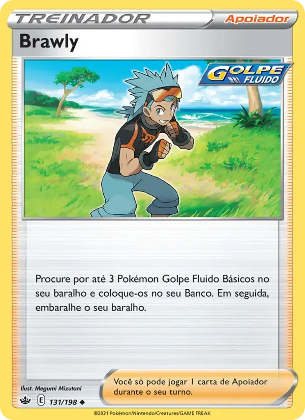 Brawly — Reinado Arrepiante 131 Portuguese Pokémon card