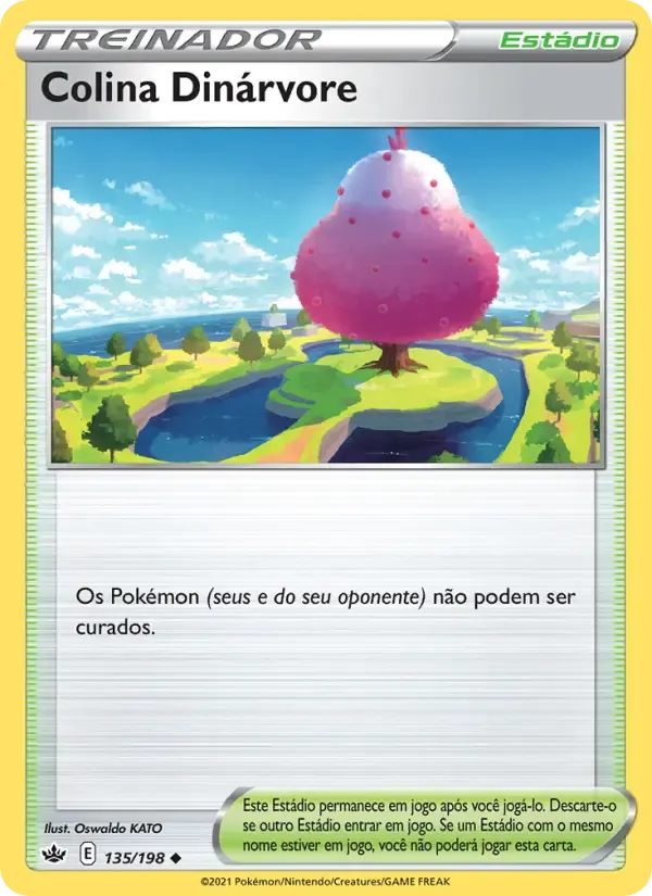 Colina Dinárvore — Reinado Arrepiante 135 Portuguese Pokémon card