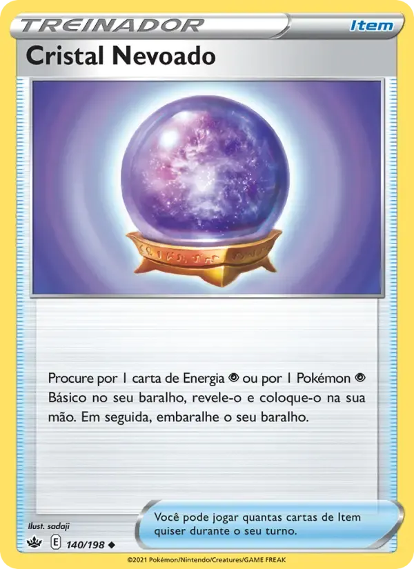 Cristal Nevoado — Reinado Arrepiante 140 Portuguese Pokémon card