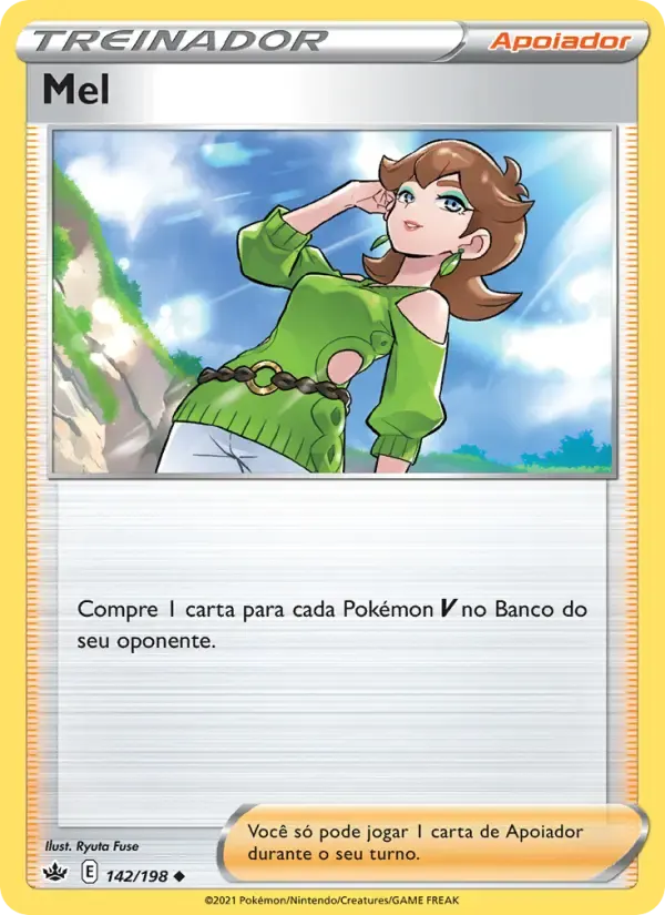 Mel — Reinado Arrepiante 142 Portuguese Pokémon card