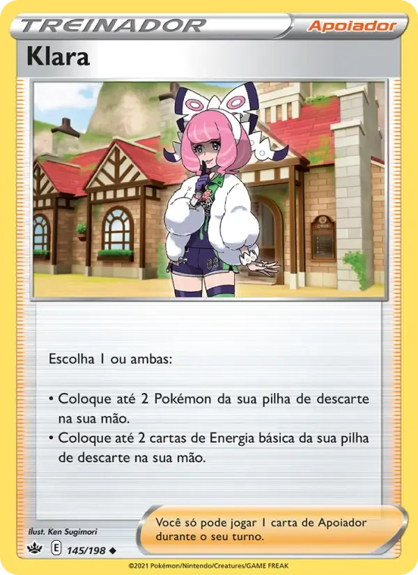 Klara — Reinado Arrepiante 145 Portuguese Pokémon card