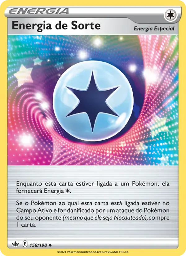 Energia de Sorte — Reinado Arrepiante 158 Portuguese Pokémon card