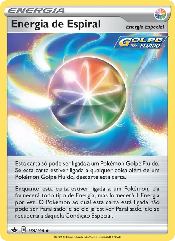 Energia de Espiral — Reinado Arrepiante 159 Portuguese Pokémon card