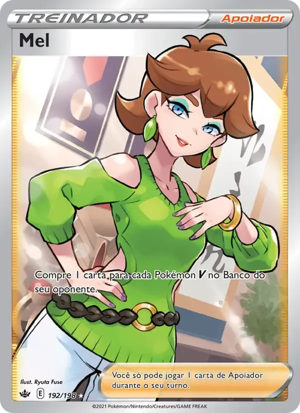 Mel — Reinado Arrepiante 192 Portuguese Pokémon card