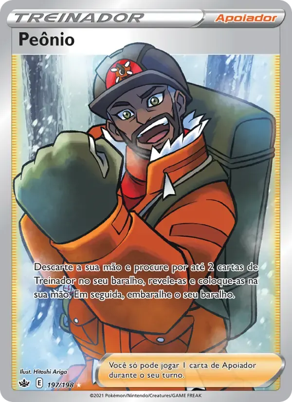 Peônio — Reinado Arrepiante 197 Portuguese Pokémon card