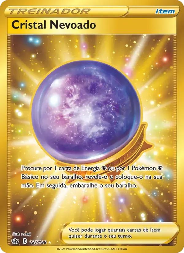 Cristal Nevoado — Reinado Arrepiante 227 Portuguese Pokémon card